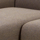 Midfield 2 Seater Chaiselongue Sofa LHF (Reversible Module) in Taupe Cona Boucle 2 Fabric, Base in Matt Black