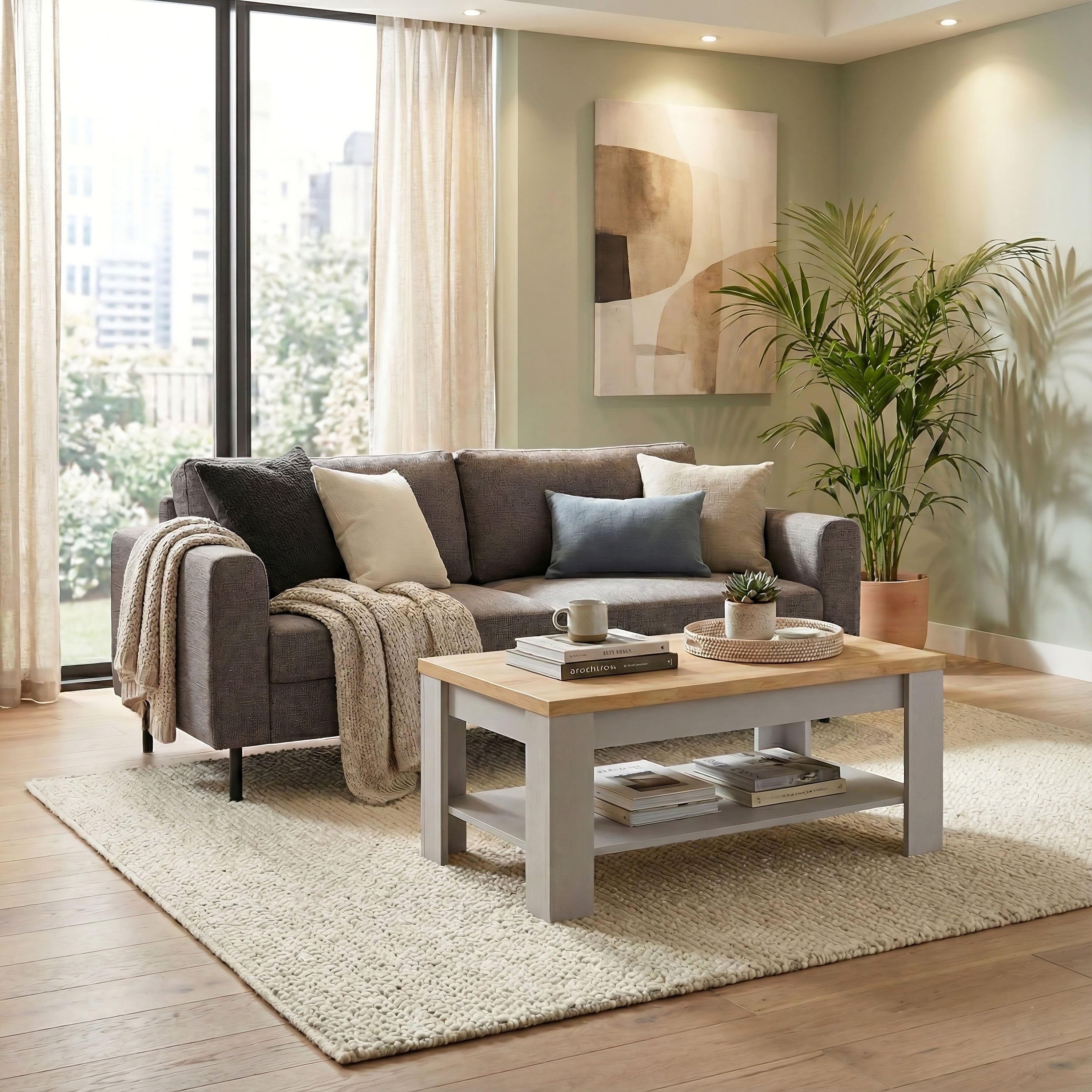 Bohol Coffee Table in Riviera Oak/Grey Oak