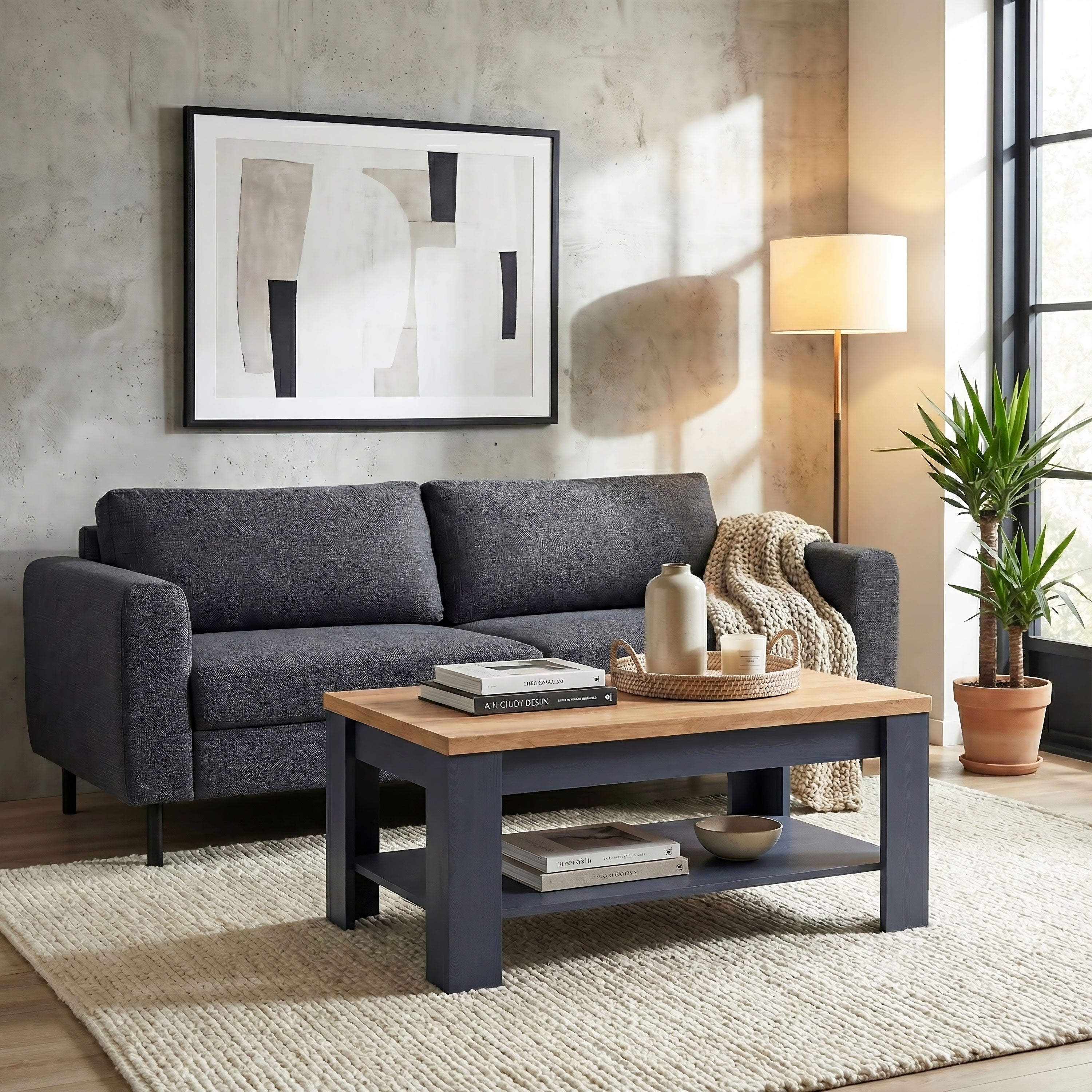 Bohol Coffee Table in Riviera Oak/Navy