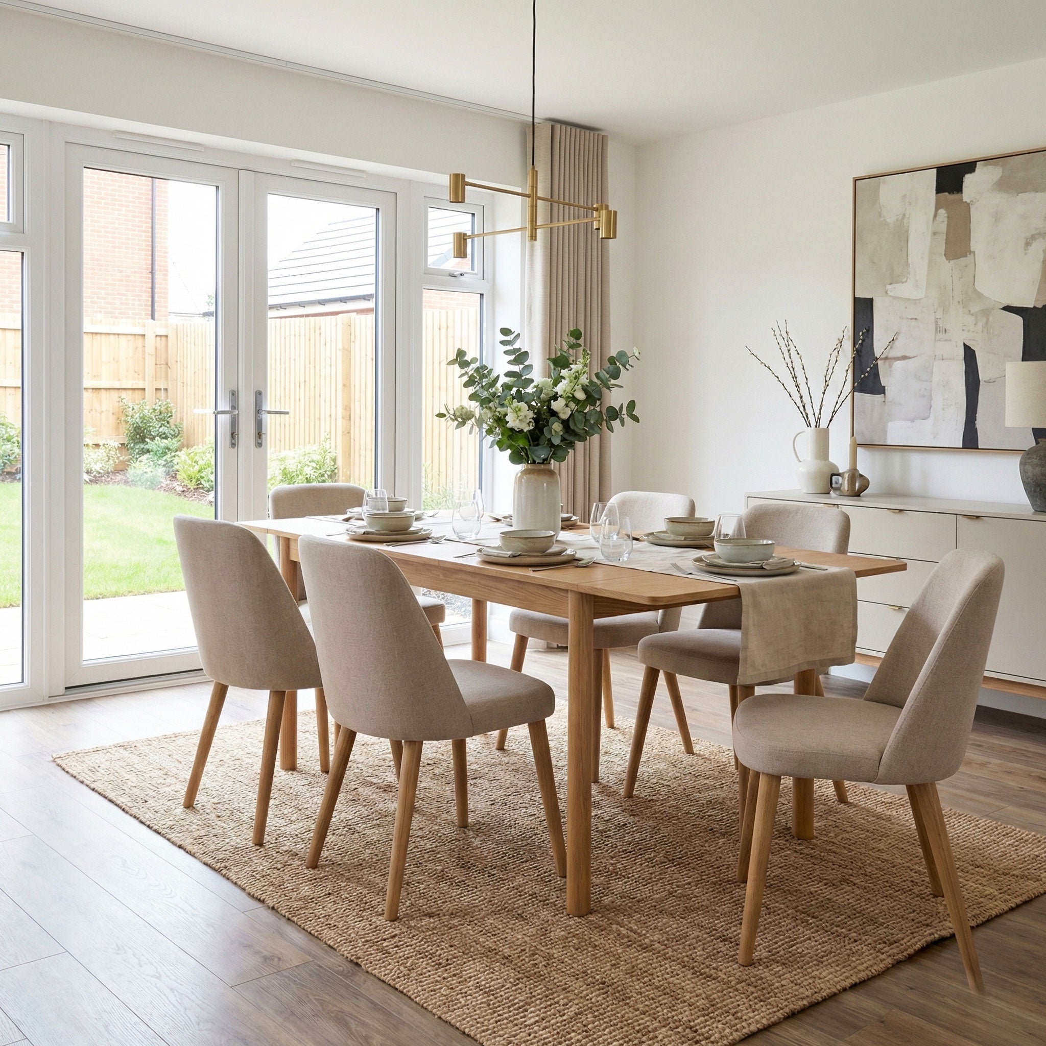 Montreux Rectangular Extending Dining Table in Oak 180-219 cm