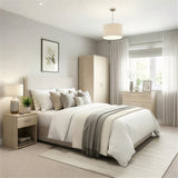 Space Bedside 1 Drawer in Oak