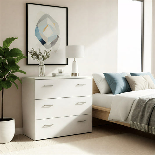 Space Chest of 3 Drawers in White
